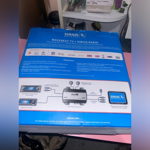 Sirius Satellite Radio SCV1 Universal Add On Kit With Optional Video - Picture 4 of 9